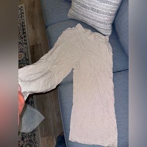 Wide leg flare pants. High waist